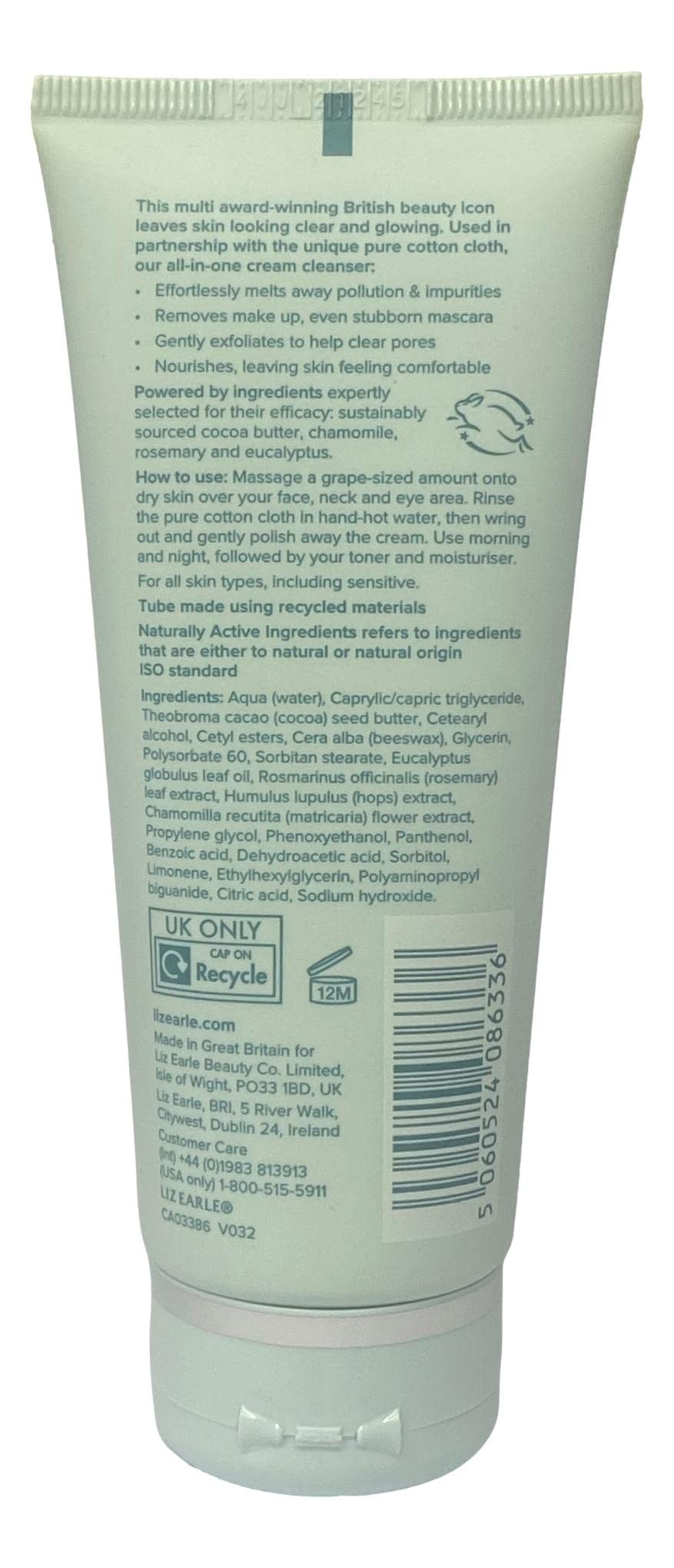 Liz Earle Cleanse and Polish 100ml Tube Face Skin Exfoliant