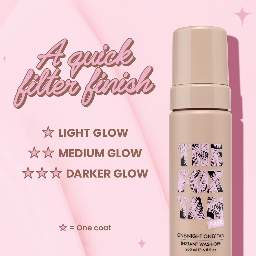 The Fox Tan Tropical Self-Tan Crème, Creates Sunless & Streak-Free Tans, Nourishing Formula, Vegan & Cruelty-Free, Dark, 200ml