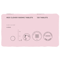 Fitness Health Red Clover Extract 1000MG 120 Tablet - Menopause and Hormonal Health Support - High Strength Isoflavone - Cardiovascular Health - Promote Skin and Hair Health