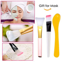 Akliocss 100 pcs Compressed Facial Mask Sheet Beauty DIY Disposable Mask Paper Natural Cotton Skin Care Wrapped Masks Normal Thick，Get a Small Mask Bowl, Mask Brushes and Hair Band Free