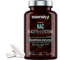 ESSENSEY Essensey NAC N-Acetylo - Amino Acid L-Cysteine 150mg Capsules - Premium Liver Health Support with Glutathione Precursor - Natural Detox Formula - 90 Vegetarian Capsules