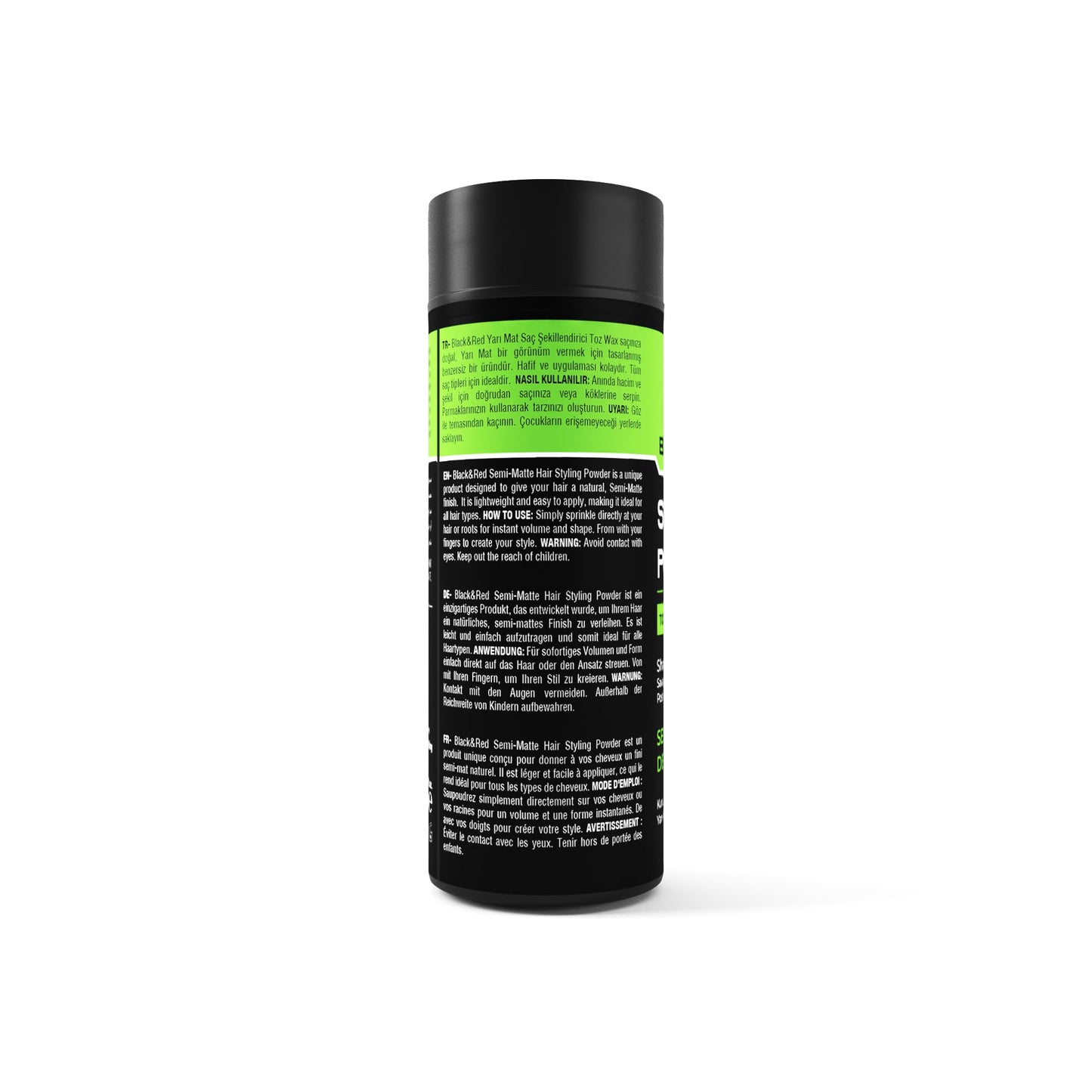 black red® Texturising Hair Styling Powder, 20 gr: Get Invisible Texture and Volume for a Natural, Semi-Matte Look with Our Special Formula for Men and Women