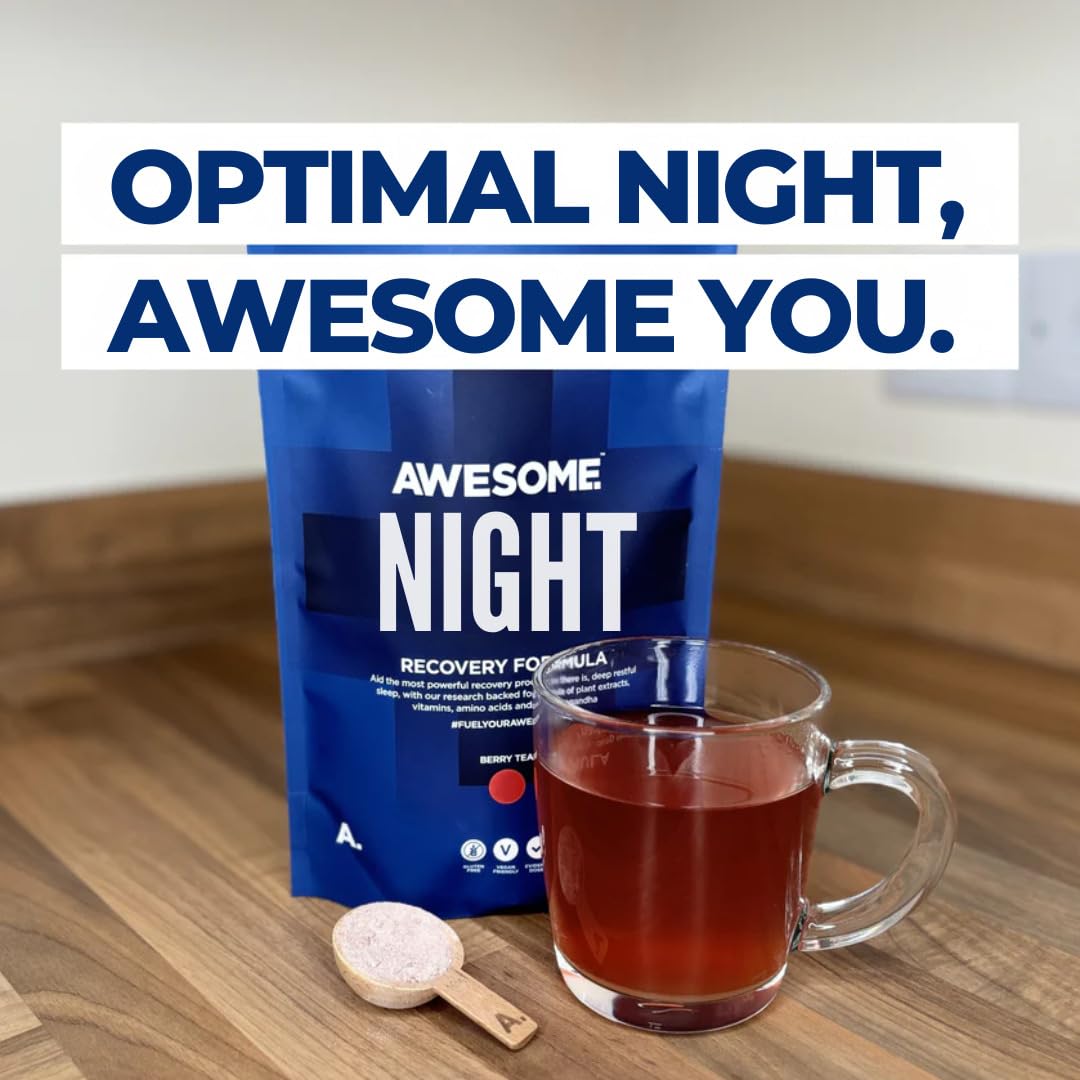 Ben Coomber Awesome Supplements - Sleep Supplement - Night Recovery Berry Flavor, 270g