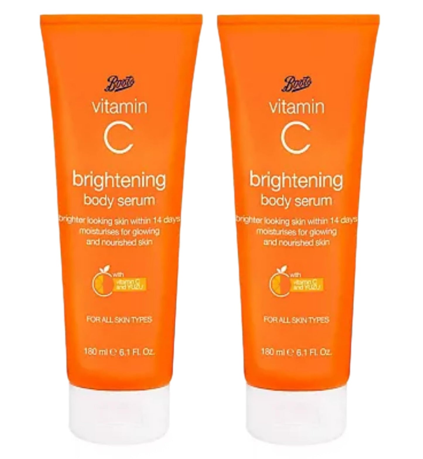 Boots - Vitamin C Brightening Body Serum | For All Skin Types | 180ml [TWIN PACK]