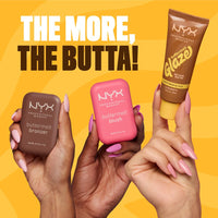 NYX PROFESSIONAL MAKEUP NYX Professional Makeup Buttermelt Glaze Soft Glow Skin Tint + SPF/FPS 30, Foundation, 12h Wear, Praline Butta