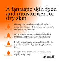 Akamuti Organic Virgin Shea Butter 160 gram