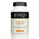 Acerola Cherry Extract 120 Vegan Capsules - Natural 200mg Vitamin C from Wholefood Source