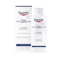 Eucerin DermoCapillaire Calming Urea Shampoo 250ml, Psoriasis and Dermatitis Shampoo for Dry, Itchy Scalp, Fragrance-Free, Moisturising with Urea, Lactate, Paraben- and Silicon-Free