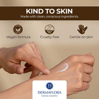 Dermaflora Coconut Oil Hand Cream – 50ml | Deep Moisturising Handcream for Dry Hands | Enriched Handcream with Natural Coconut Oil & Vitamin E | Fast-Absorbing, Non-Greasy, Vegan & Cruelty-Free