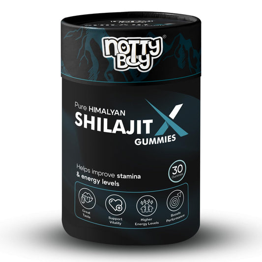 NOTTY BOY Shilajit X Gummies 250mg - Tamarind Flavour, No Sugar, High Fulvic Acid, 100% Ayurvedic, Pack of 30