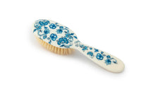 Rock & Ruddle Soft White Natural Boar Bristle Hairbrush for Babies and Young Children | Perfect for Fine Hair Detangling and Smoothing - Pretty Blue