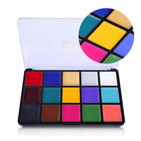 Ucanbe UCANBE Face Body Paint Oil Professional 15 Colors FX Makeup Palette- Non Toxic Hypoallergenic Safe Facepaints for Adults - Ideal for Halloween Cosplay Costumes Parties and Festivals