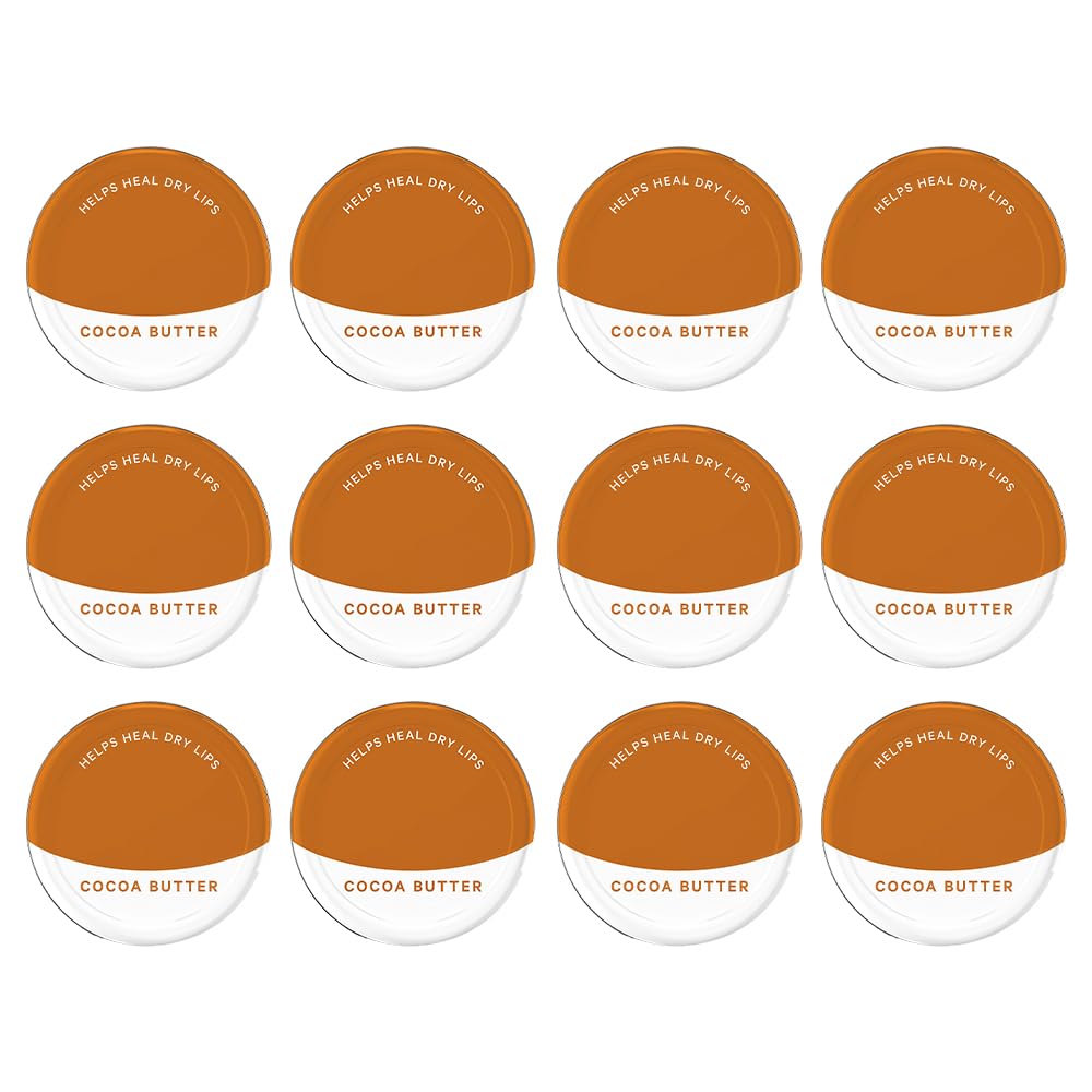 Generic 12 Pack Cocoa Butter Lip Balm - Petroleum Jelly 20g Tin In Original, Coco Butter, Alo Vera & Rosy Flavors Ideal for Soothing, Moisturizing, and Protecting Dry or Cracked Lips Sold By Zinnia