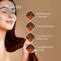 Ayumi Pure Henna 100% (Mendhi), 100g | Natural Dark Red Hair Dye | Natural Hair Growth Powder | Chemical-Free Colour | Dandruff Prevention | Moisture Conditioning Powder
