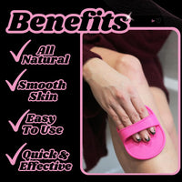 Exfoliating Hair Removal Pads x40 – x2 Buffer Pad Holders – x40 Buffer Pads - Smooth Skin on Legs Arms and Body - Unwanted Hair Removal Depilation Pads – By TRIXES