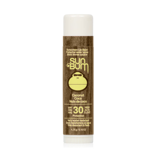SUN BUM Sun Bum SPF 30 Coconut Sunscreen Lip Balm, Vegan and Cruelty Free Broad Spectrum UVA/UVB Lip Care, Made with Aloe and Vitamin E for Moisturised Lips, 4.25g