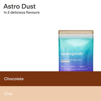Space Goods Spacegoods Astro Dust 240g ℮, 30 Servings, Contains Magnesium and Ashwagandha, Relax Unwind & Sleep Deeply, Soothe Body & Mind, Chai Flavour