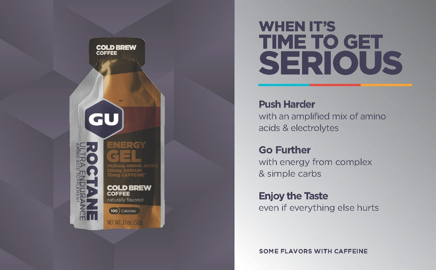 GU Gu Energy Roctane Energy Running Gels - 4 Gel Taster Pack - Sports Energy Gels For Running, Cycling, Triathlon (4 x 32g Sachets) (Lemonade)