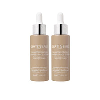 Gatineau - Tan Accelerating Lumipep Face Serum Duo Pack (30ml x 2), Enhance Natural Tanning, Lightweight, Hydrating and Smoothing with Hyaluronic Acid