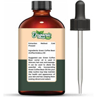ORGANIC ZING Organic Zing Green Coffee Bean (Coffea Arabica.) Oil | Pure & Natural Carrier Oil for Skincare, Hair Care & Massage - 118ml/3.99fl oz