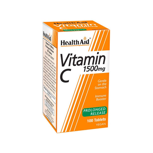 HealthAid Vitamin C 1500mg - Prolong Release - 100 Vegan Tablets