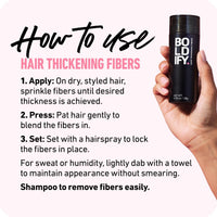 Boldify BOLDIFY Hair Fibres (28g) - Fill In Thinning and Fine Hair for an Instantly Fuller, Thicker Look - 14 Shades for Women and Men - Auburn