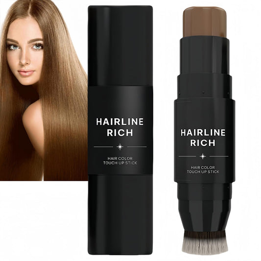 Xunzhi Root Cover up Stick,Hairline Powder Stick,Temporary Hair Color Pen,Double-Ended Temporary Hair Co/lor Hair Roo/t Concealer,Ha/ir Shadow Powd/er,Double Ended Ha/ir Colo/r Sti/ck,Ro/ot Touch up