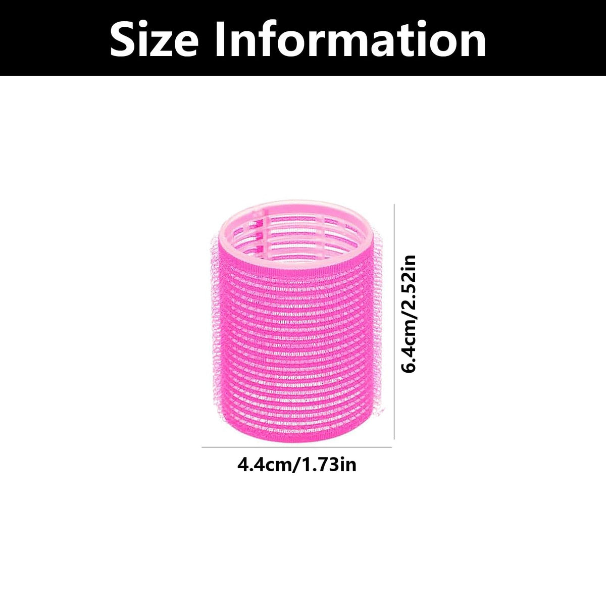 WQEDVN 12 Pieces Rollers for Hair Volume, Hair Curlers Rollers, Hair Rollers for Short Hair, Hair Rollers for Long Hair, Hair Rollers Set, For Curling and Styling Hair Self Holding DIY Roller (44mm)
