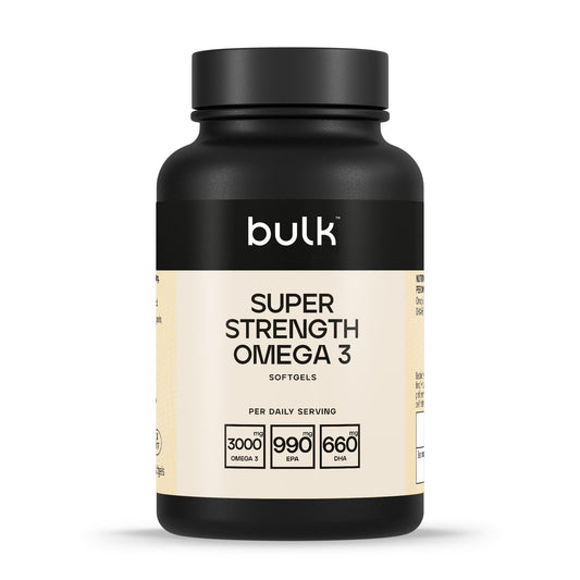 Bulk Super Strength Omega 3 Softgels, 1 Month Supply, Pack of 90