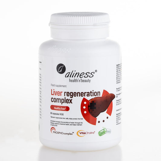 Aliness Liver Regeneration Complex 90 vegan capsules, Liver Support Supplement UK
