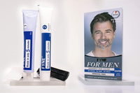 FYNE - Light Brown Permanent Hair Colour | Pack of 3 | Grey Hair Colouring for Men with Comb Applicator Included | Natural-Look Hair Dye | No Mixing Ready to Apply | Ammonia and Cruelty-Free