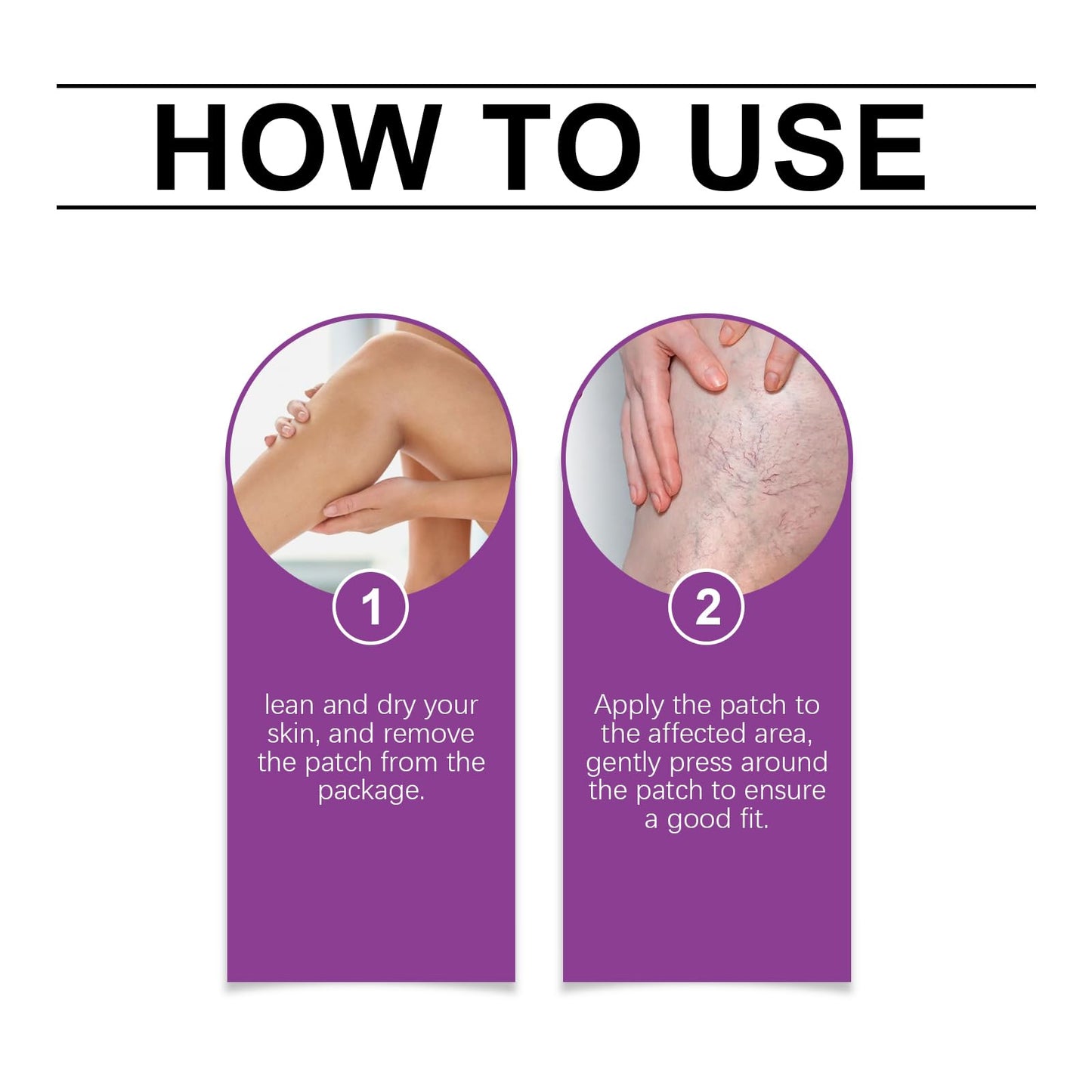 SONGQEE Soothing Leg Breathable Care Patches, Varicose Vein Patch, Improving Blood Circulation, Skin Body Care, for All Skin Types