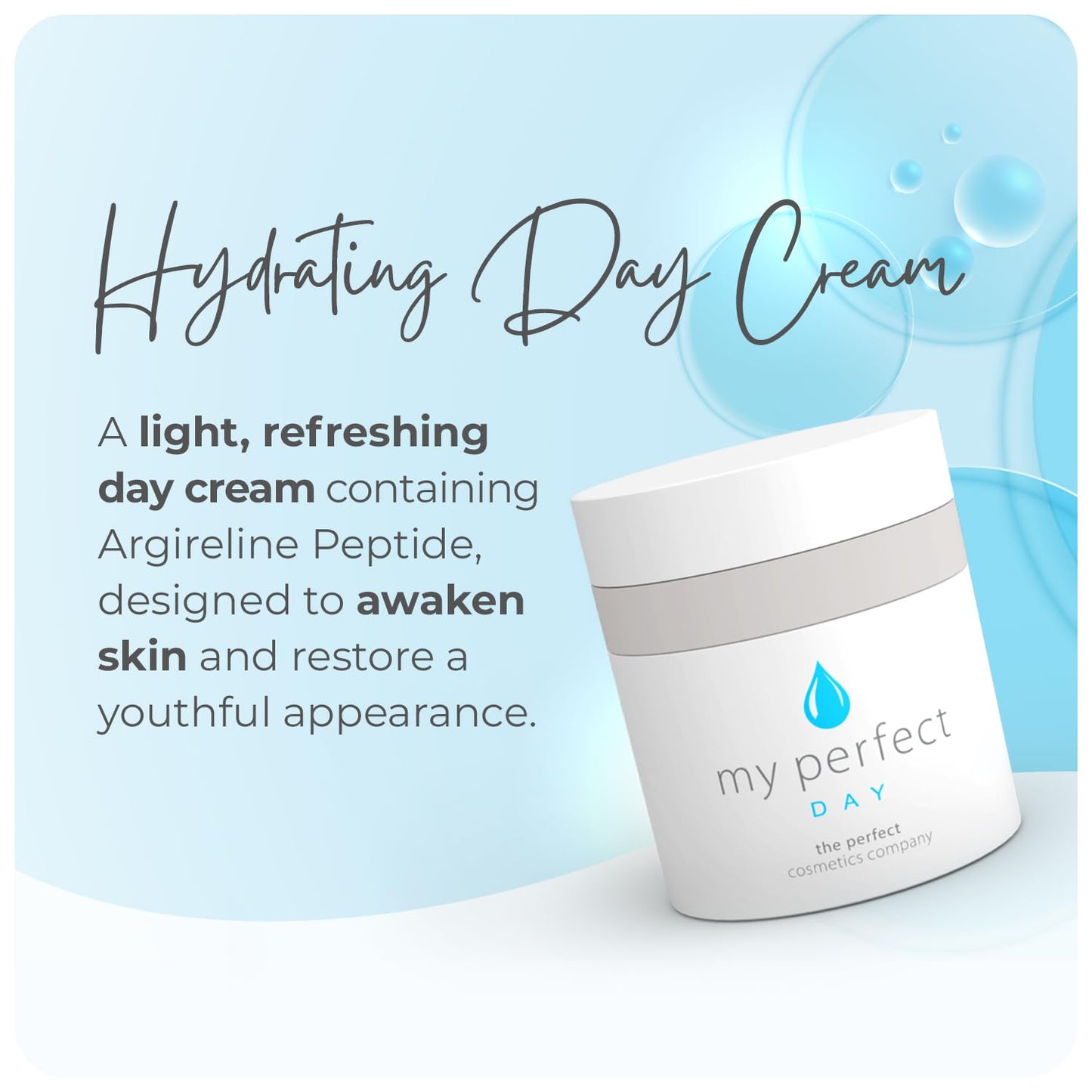 The Perfect Cosmetics Company My Perfect Day, Penny Lane, 50ml Light and Refreshing Face Day Cream/Moisturiser, Instant Results, Anti-Ageing. 3 Month Supply, As Seen on TV.