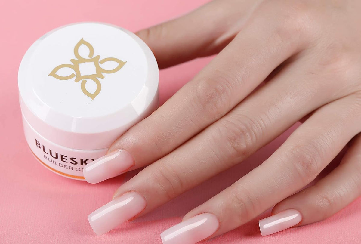 BLUESKY Bluesky Builder Gel, Gel Nail Polish, Nail Strengthener, Nail Extension Tips, Clear, 15 ml (Requires Curing Under LED UV Lamp)