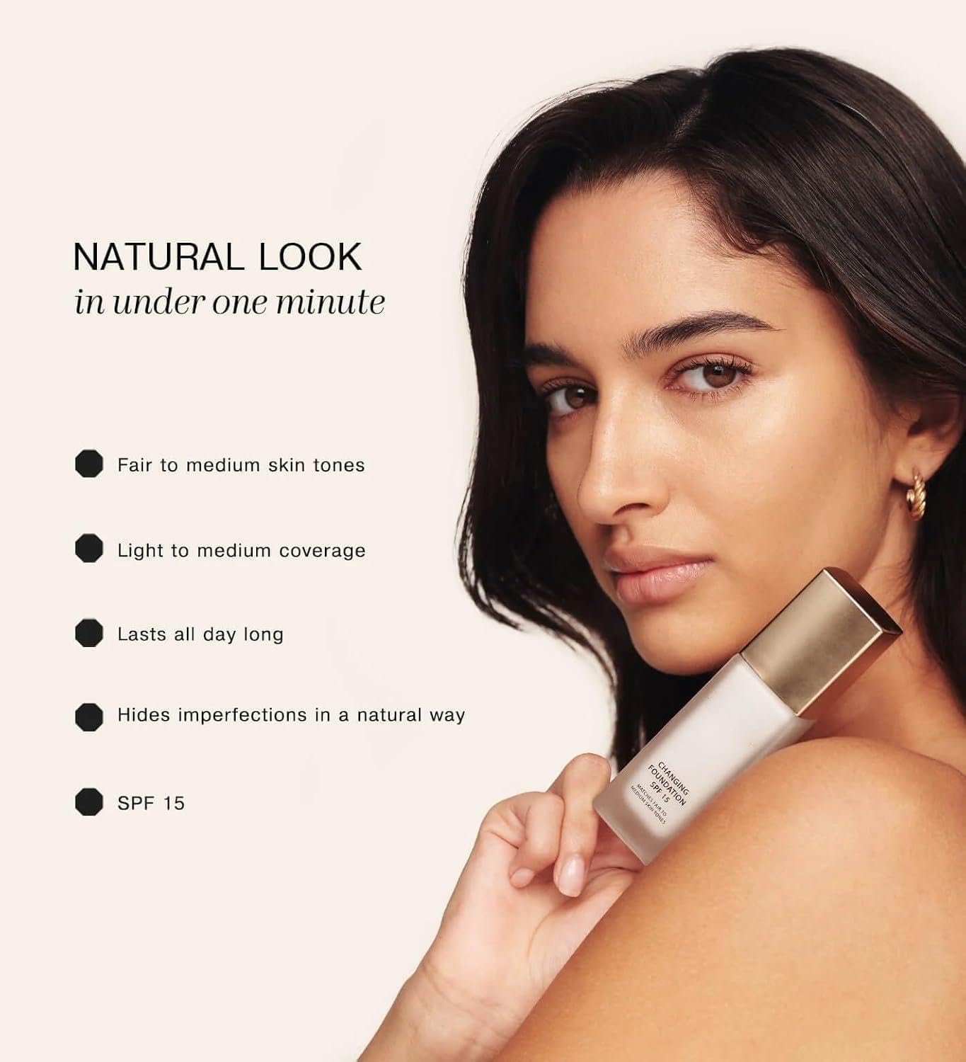 OXGPAL Skye Color Changing Magic Foundation, Colour Changing Foundation, All Day Flawless Warm Skin Tone BB Cream Makeup Base Concealer, Long Lasting Color Match for Face for All Skin SPF15