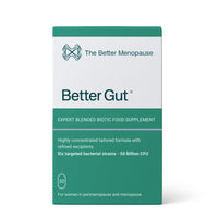 The Better Menopause | Better Gut Advanced Biotic Supplement for Women 35+ | Probiotics for Gut Health, Perimenopause & Menopause | One Month Supply