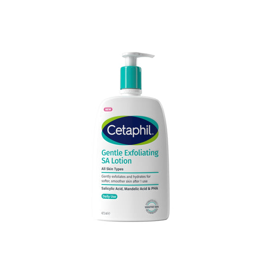 Cetaphil Gentle Exfoliating Salicylic Acid Lotion, SA Face Cream & Body Moisturiser for Dry, Rough & Bumpy Skin 473ml