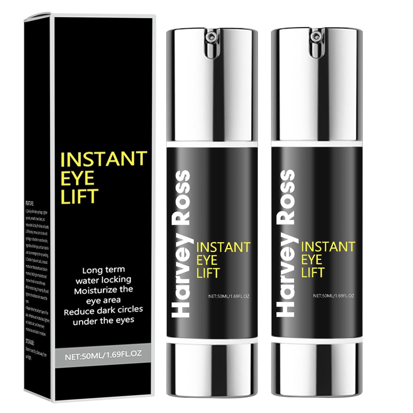 AWHXJLY Harvey Ross Instant Iift Plus Cernes,Harvey Ross Instant Lift Plus,Instant Eye Lift,Eye Tightening Lifting Serum,Anti-Aging Face Cream For Tightener Skin,Reduces Fine Lines & Wrinkles