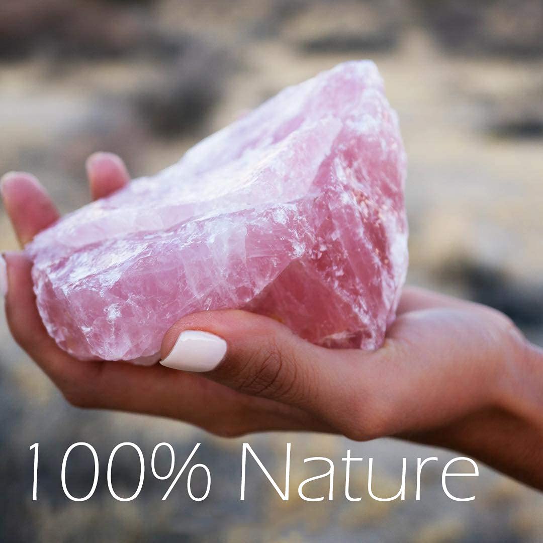 NewL Rose Quartz Jade Roller Real Jade Gua Sha Board Mushroom Massager Face Lifting Tool Facial Guasha Massage Tool (Spoon Shape)