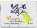 Le Petit Marseillais Bath and Body 4 Soaps (4 Barsx100g=400g) (Orange Blossom (Fleur d'oranger)) by Le Petit Marseillais