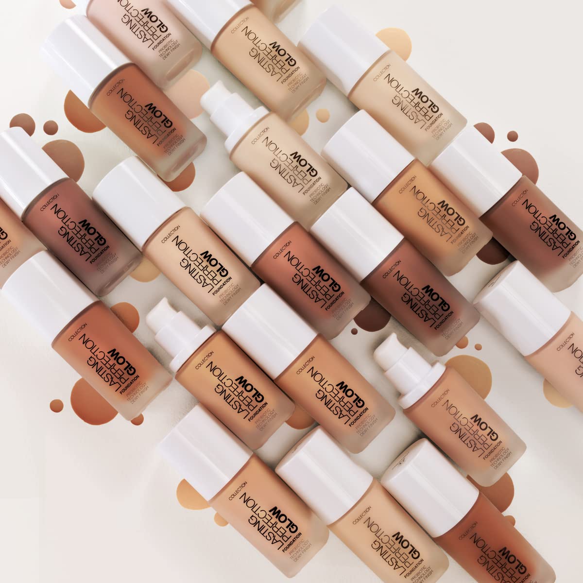 Collection Cosmetics Lasting Perfection Glow Foundation, Medium to Full Coverage, 27ml, Medium Caramel