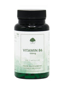 Vitamin B6 Pyridoxine HCl Capsules | 100mg Vitamin B6 per Capsule | 120 Vegan Capsules | G&G Vitamins