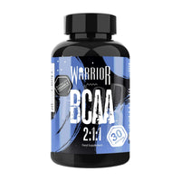 Warrior BCAA Capsules – Branched-Chain Amino Acid Supplements, 2:1:1 Ratio (Leucine, Isoleucine, Valine) – for Pre Workout & Post Workout Muscle Recovery, Gym Supplements for Men & Women – 60 Tablets