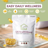 UKHealthHouse Evening Primrose Oil – EPO Capsules, 1000mg x 60 Softgels – High Strength Omega 6 GLA Content – Great for Skin, Immune System, Hormonal Pain, Hot Flushes & Women’s Health