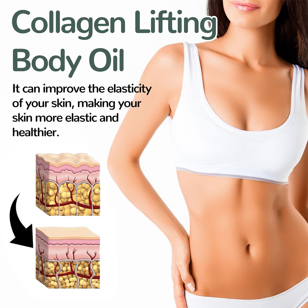 Mori Kamei Bio Oil,Collagen Lifting B-ODY O-il ，Magic B-ODY O-il Firming，Glow Essence Magic Body Oil,Firming & Tightening Body Oil forWomen，Hydrating Massage Oil for Scars，Wrinkles, and Stretch Marks 100ml