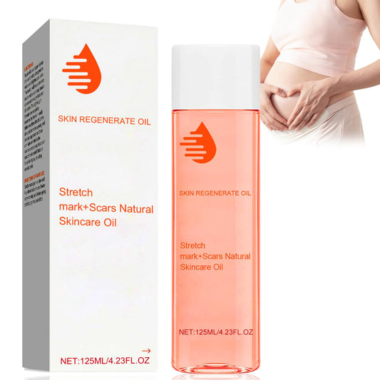 ISBEAUSOLS Scar & Stretch Mark Removal Oil – Collagen Boosting & Firming Body Oil for Women, Skin Regenerate Massage Oil, Moisturising Skincare Oil Improves Skin Texture & Elasticity 125ml
