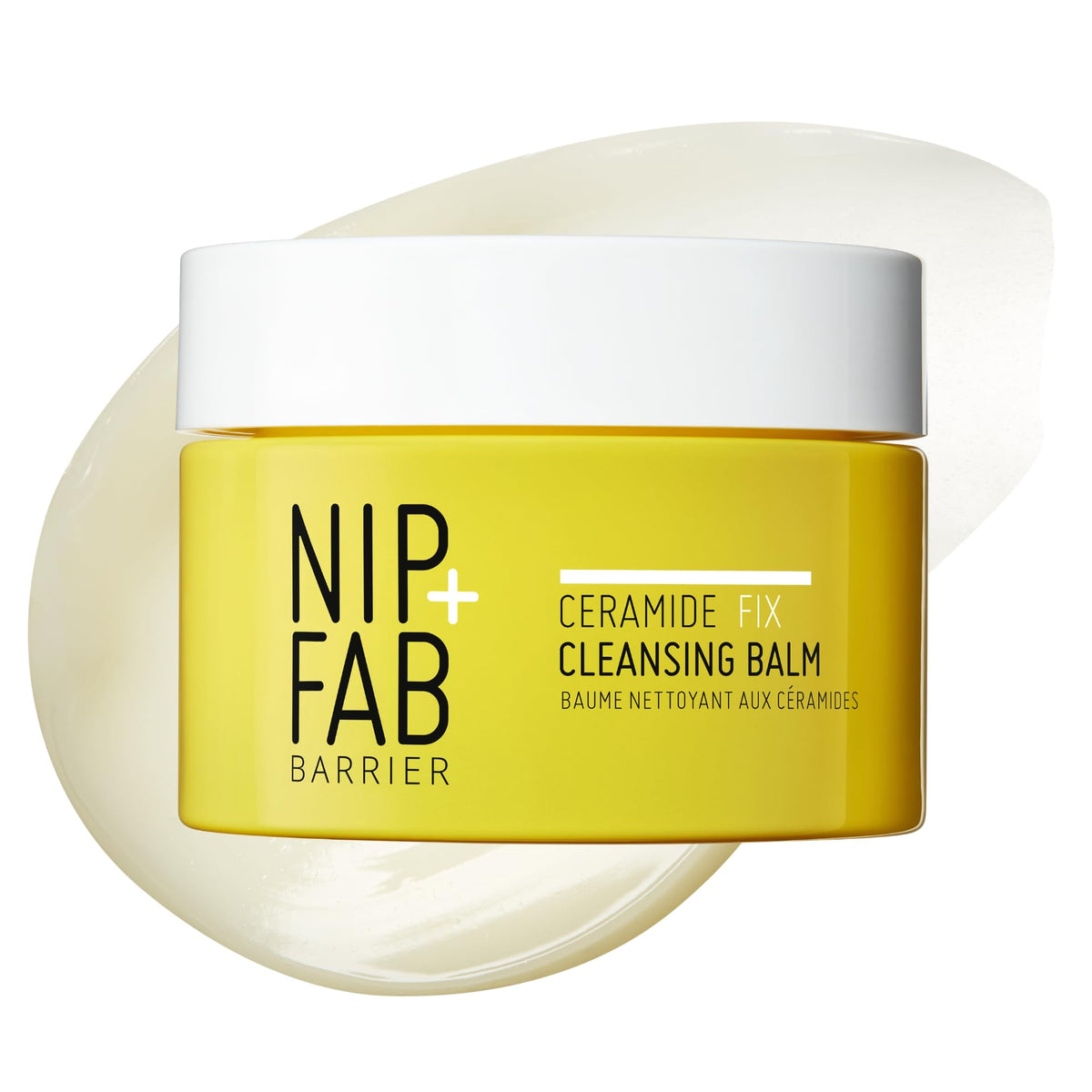 Nip+Fab Ceramide Fix Cleansing Balm, Gentle Makeup Remover & Skin Restorer, With Pseudoceramides, Squalane, Niacinamide, Fragrance-Free, Vegan, Cruelty-Free, Made in the UK