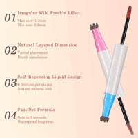 ZoeyShine Liquid Blush Pen with Dual Sponge Tips for Natural Rosy Glow - Light Pink Creamy Blush Stick with Brush for Cheeks Face Contour Makeup Long-Lasting Waterproof Buildable Formula