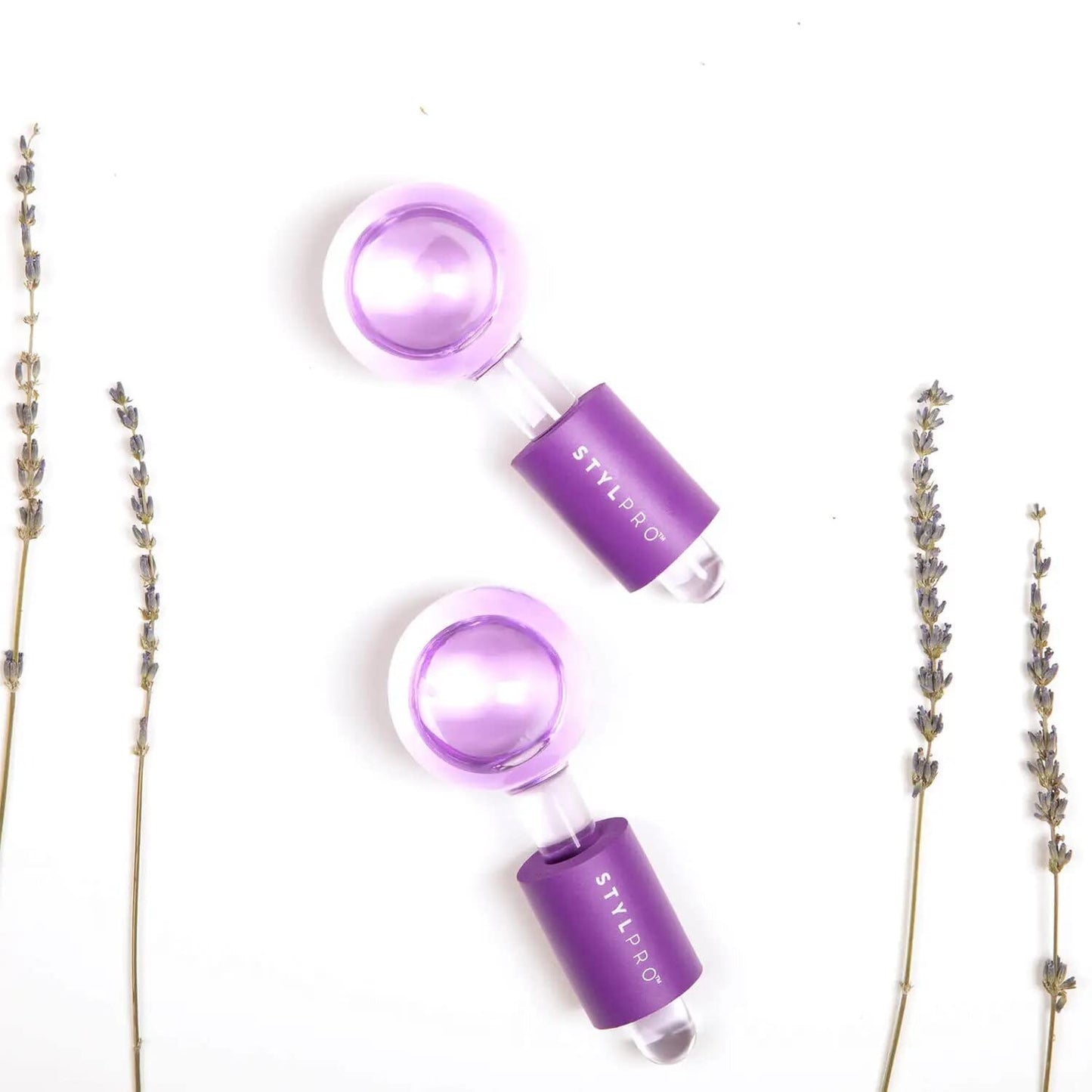StylPro STYLPRO Facial Ice Globes | Cryotherapy | Ice Roller for Face and Eyes | Reduce Puffiness and Pores | Firm Skin | Facial Massage | Anti-Freeze Liquid Inside | Enhance Circulation | Brighter Complexion