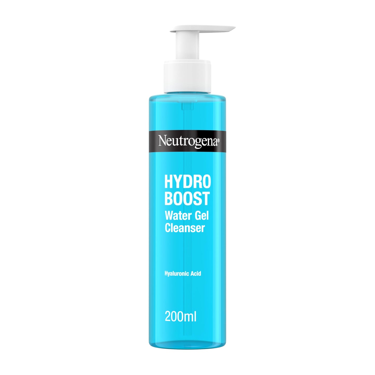 Neutrogena Hydro Boost Water Gel Facial Cleanser, with Hyaluronic Acid for Dry or Dehydrated Skin 200ml